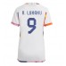 België Romelu Lukaku #9 Voetbalkleding Uitshirt Dames WK 2022 Korte Mouwen